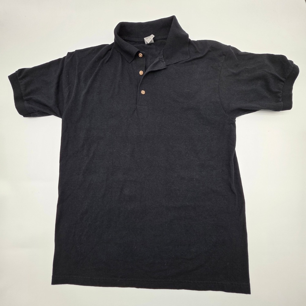 Religious Polo Shirt Mens M Black‎ Sagrado Corazon de Jesus Graphic Sacred Heart